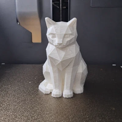 Mô hình mèo Low Poly trang trí in 3D siêu đẹp