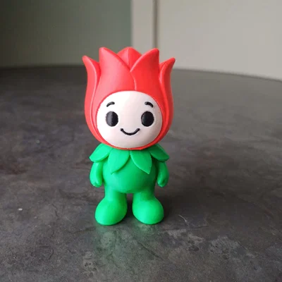 Mô hình Cute Tulip Buddy - Đồ trang trí bàn làm việc đáng yêu