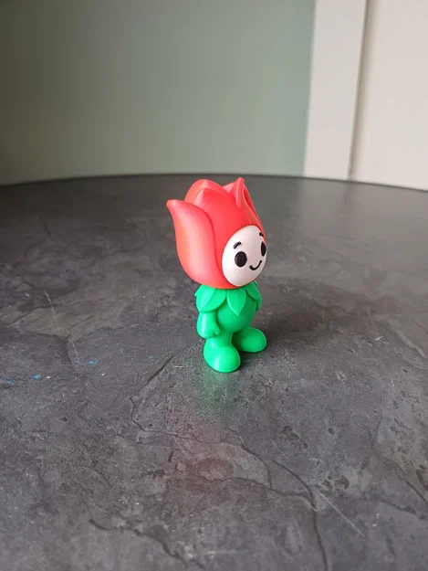 Mô hình Cute Tulip Buddy - Đồ trang trí bàn làm việc đáng yêu - Image 2