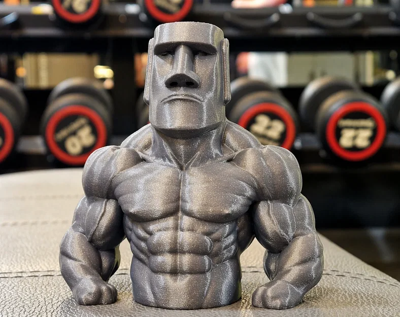Mô hình Tượng Moai cơ bắp (Muscle Moai) trang trí độc đáo - Image 1