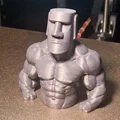 Mô hình Tượng Moai cơ bắp (Muscle Moai) trang trí độc đáo - Thumbnail 2