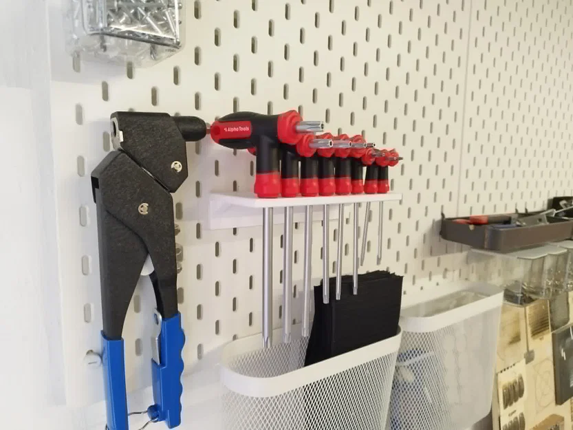 Giá treo cờ-lê/chìa khóa Torx cho bảng Ikea Skådis - Image 1