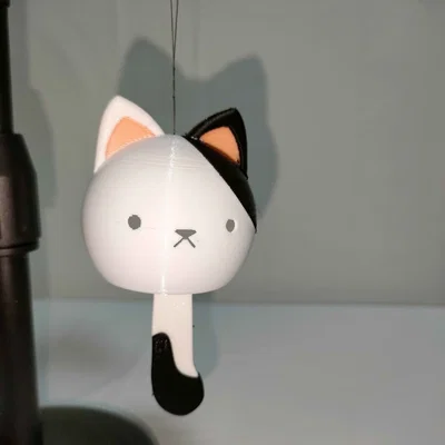 Chuông gió hình đuôi mèo đáng yêu