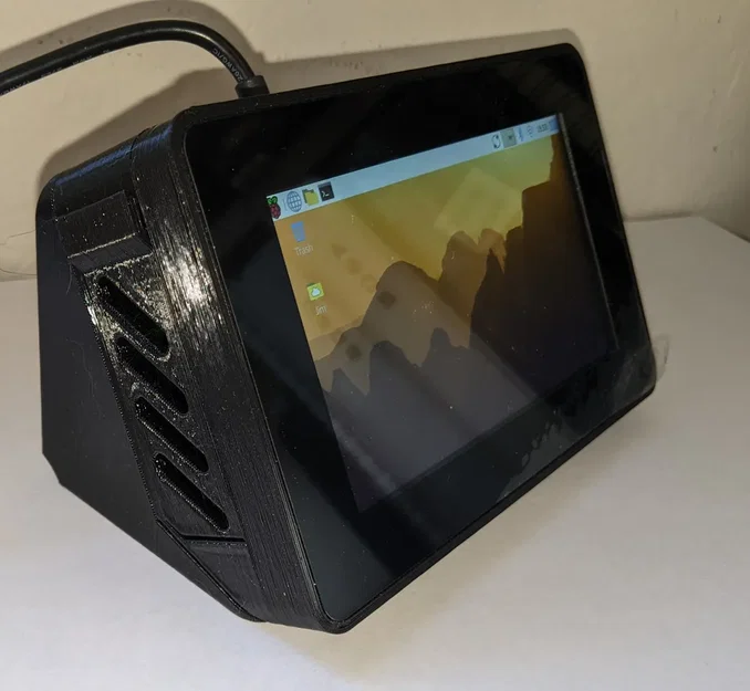 Vỏ Case 3D Cho Raspberry Pi 3B/4B/5 Với Màn Hình Cảm Ứng 5 Inch - Image 1