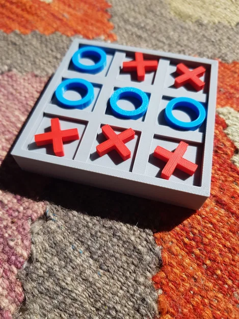 Mô hình trò chơi cờ caro (Tic Tac Toe) mini in 3D bỏ túi - Image 1