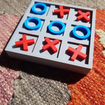 Mô hình trò chơi cờ caro (Tic Tac Toe) mini in 3D bỏ túi