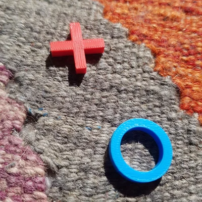 Mô hình trò chơi cờ caro (Tic Tac Toe) mini in 3D bỏ túi