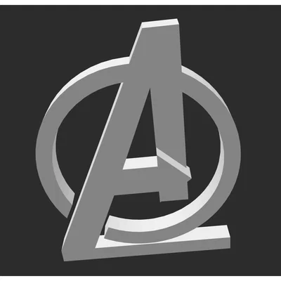 Logo Avengers (Mô hình in 3D)