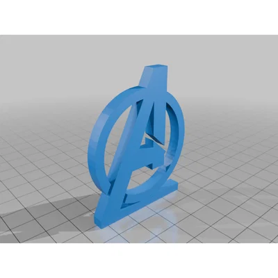 Logo Avengers (Mô hình in 3D)