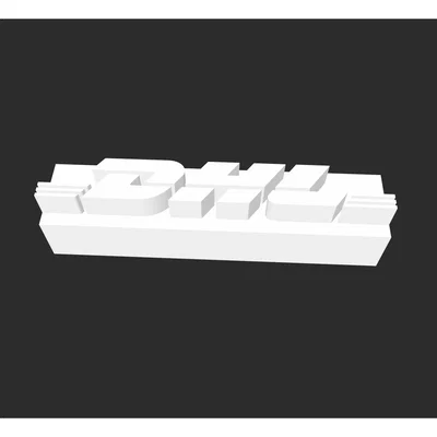 Mô hình Logo DHL in 3D