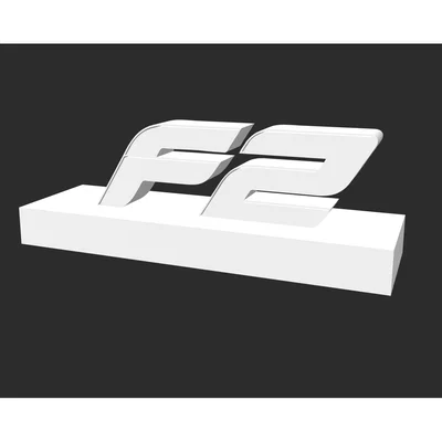 Logo F2 in 3D