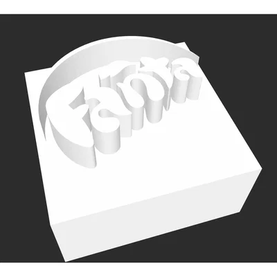 Mô hình Logo Fanta in 3D