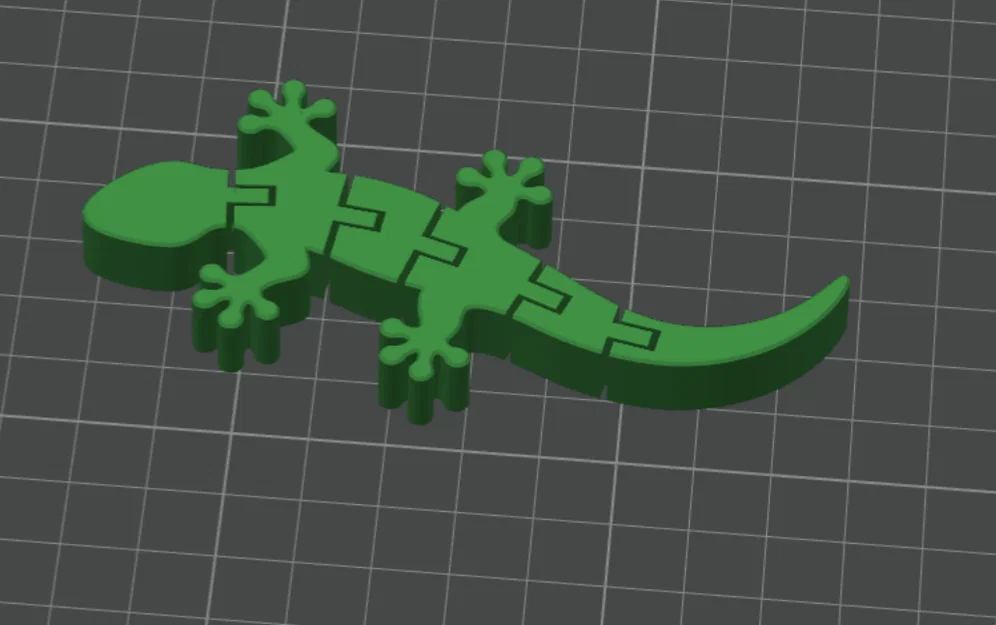 Flexi Gecko – Đồ chơi tắc kè in 3D cử động linh hoạt - Image 1