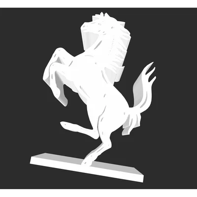 Logo Ferrari in 3D