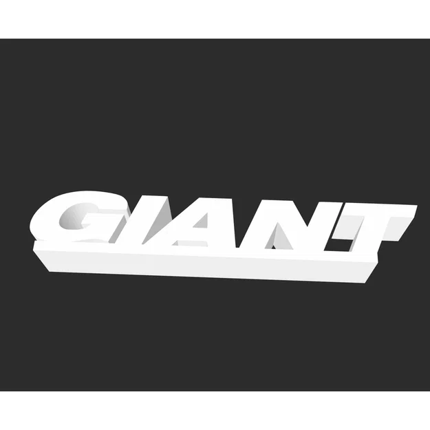 Logo Giant phiên bản in 3D - Image 1