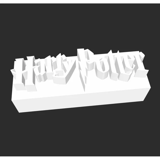 Logo Harry Potter - Mô hình in 3D - Image 1