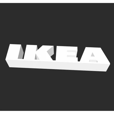 Logo IKEA in 3D
