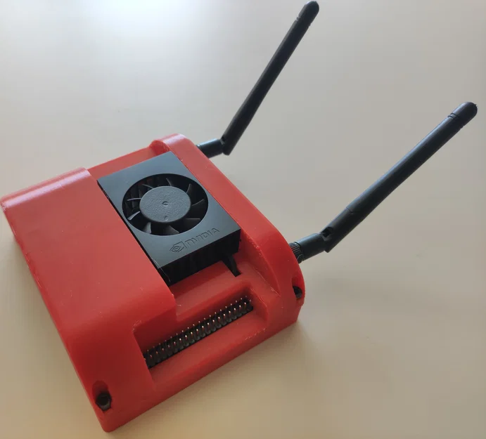 Vỏ case cho NVIDIA Jetson Orin Nano dùng ăng-ten ngoài - Image 1