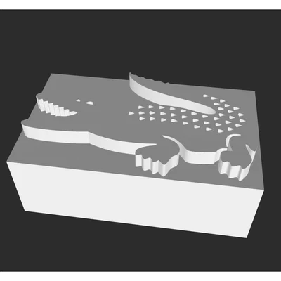 Mẫu in 3D Logo Lacoste