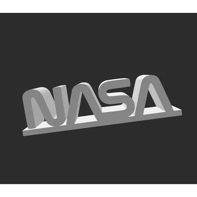 Logo NASA in 3D