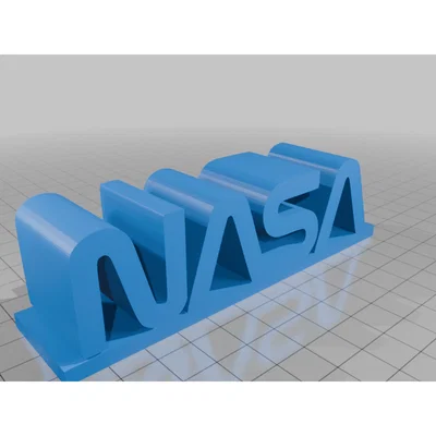 Logo NASA in 3D