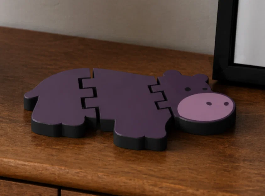 Flexi Hippo – Đồ chơi in 3D cử động linh hoạt - Image 1