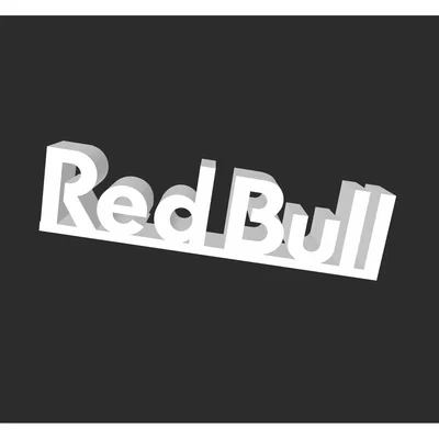 Logo Red Bull - Mô hình in 3D