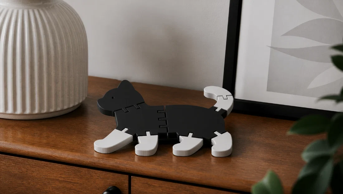 Flexi Katze – Đồ chơi mèo in 3D chuyển động linh hoạt - Image 1