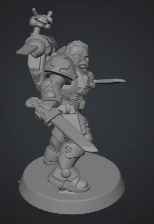 Mô hình chiến binh Primaris trong giáp Phobos (Warhammer 40k) - Image 2