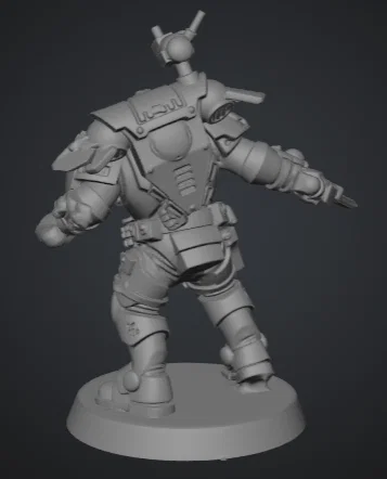 Mô hình chiến binh Primaris trong giáp Phobos (Warhammer 40k) - Image 3