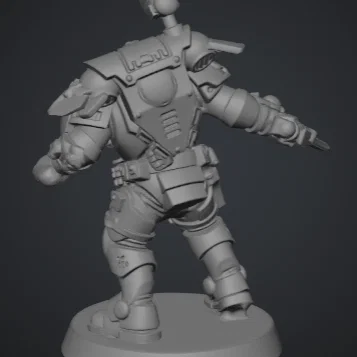 Mô hình chiến binh Primaris trong giáp Phobos (Warhammer 40k)