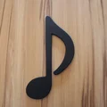 Dây trang trí nốt nhạc (Musical Note Garland) in 3D nghệ thuật - Thumbnail 2
