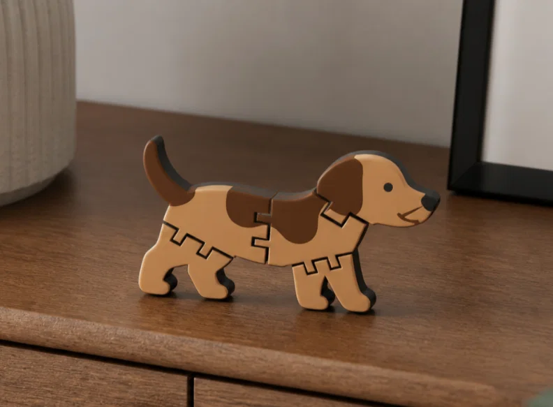Chú chó Flexi – Mẫu đồ chơi in 3D linh hoạt - Image 1