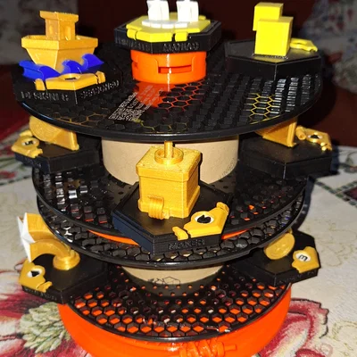 Vòng xoay trưng bày huy hiệu Printables