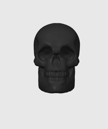 Móc khóa hình đầu lâu in 3D cá tính độc đáo - Image 1