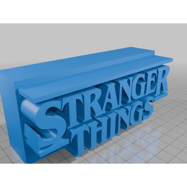 Mô hình Logo Stranger Things in 3D - Image 2