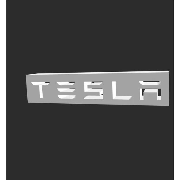 Logo Tesla (Phiên bản in 3D) - Image 1