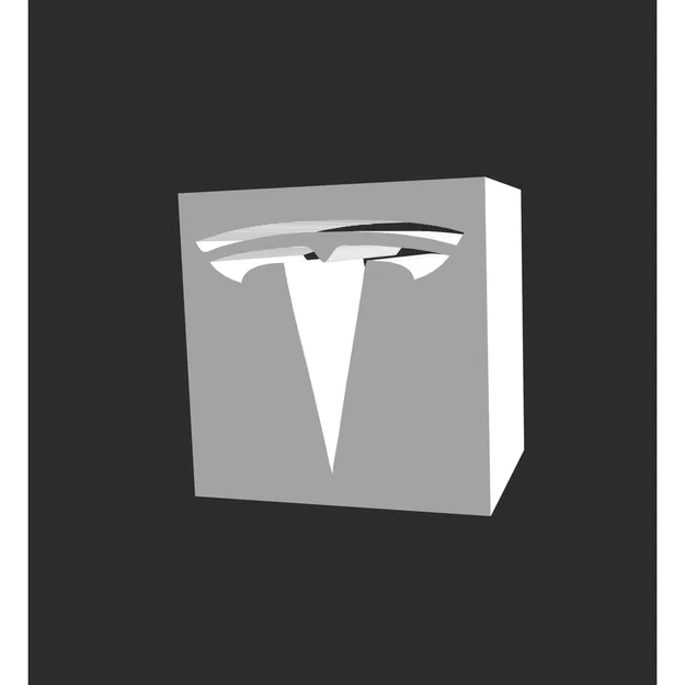 Logo Tesla In 3D - Image 1