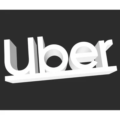 Logo Uber 3D