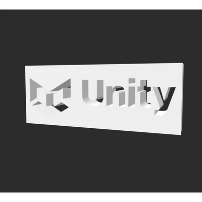 Mô hình logo Unity in 3D