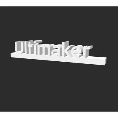 Logo Ultimaker in 3D