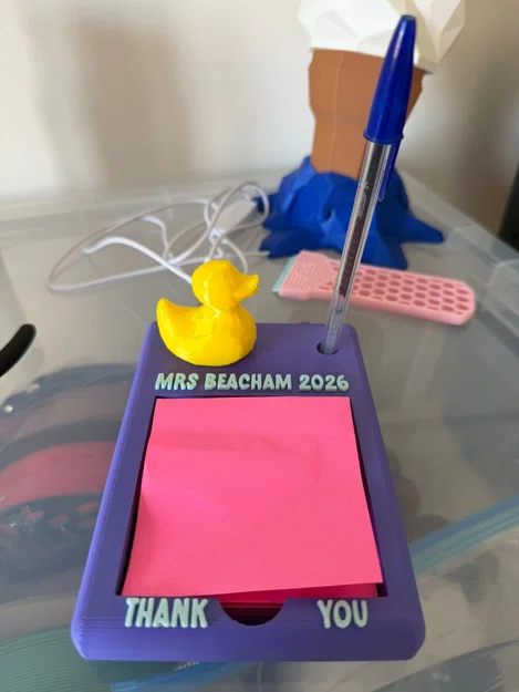 Giá đựng giấy ghi chú (sticky note) và bút - Image 3