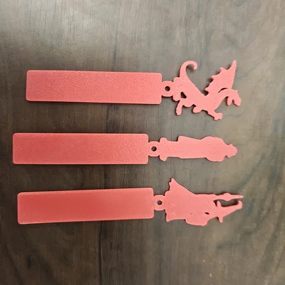 Bộ 15 Kẹp Sách Nhân Vật Văn Học — Silhouette (16×70mm)