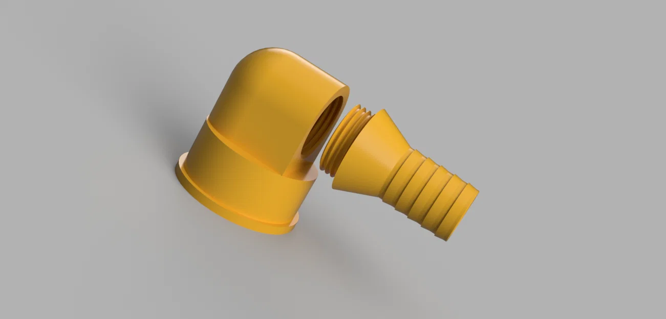 Khớp nối ống 90 độ 3/4 inch cho máy lọc nước Oase (In 3D) - Image 1