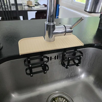 Khay đựng bông rửa chén gắn vòi nước thông minh (Double sponge holder)