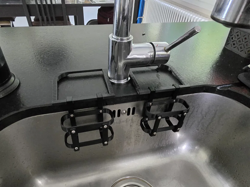 Khay đựng bông rửa chén gắn vòi nước thông minh (Double sponge holder) - Image 4