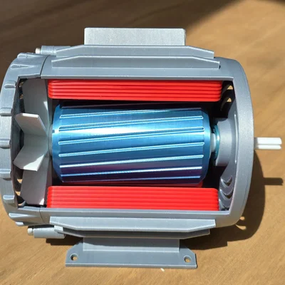 Mô hình động cơ điện không đồng bộ ba pha 3D (Giáo dục)
