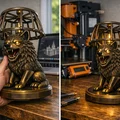 Mô hình Đèn Tượng Sói – Thiết kế 3D trang trí PBR (FBX, STL, USDZ, GLB) - Thumbnail 1