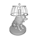 Mô hình Đèn Tượng Sói – Thiết kế 3D trang trí PBR (FBX, STL, USDZ, GLB) - Thumbnail 2
