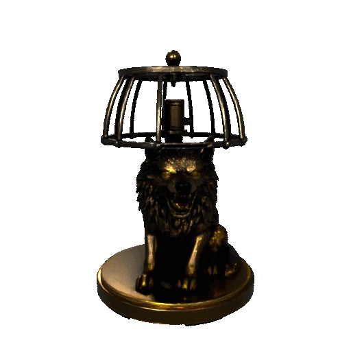 Mô hình Đèn Tượng Sói – Thiết kế 3D trang trí PBR (FBX, STL, USDZ, GLB) - Image 3